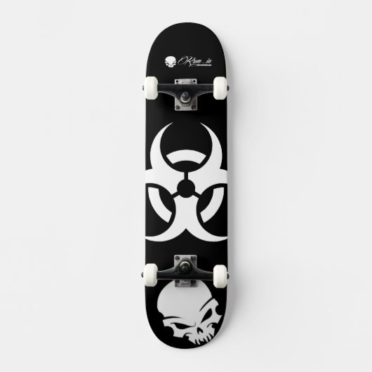 Custom Skateboard Deck - "Infectant" スケートボード (正面)