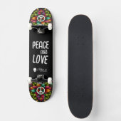 Custom Skateboard Deck - "Peace and Love" スケートボード (正面)