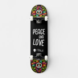 Custom Skateboard Deck - "Peace and Love" スケートボード