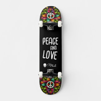 Custom Skateboard Deck - "Peace and Love" スケートボード