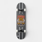 Custom Skateboard Deck - "Pumpkin Zombie"  スケートボード (正面)