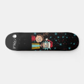 Custom Skateboard Deck - "Rick and Morty Christmas スケートボード (横)