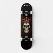 Custom Skateboard Deck - "Skull King" スケートボード (正面)