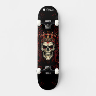 Custom Skateboard Deck - "Skull King" スケートボード
