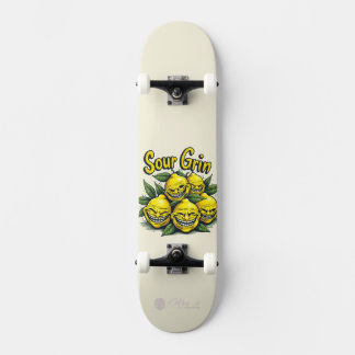 Custom Skateboard Deck - "Sour Grin" スケートボード