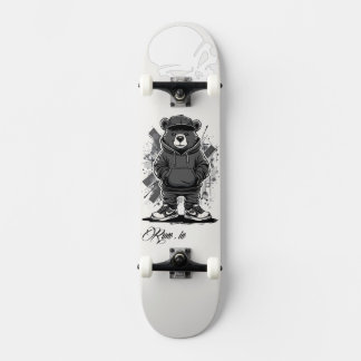 Custom Skateboard Deck - "Street Bear" スケートボード