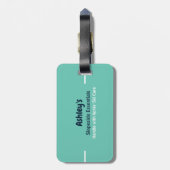 Custom Ski Trip Family Friends Group Matching ラゲッジタグ (裏面縦)