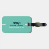 Custom Ski Trip Family Friends Group Matching ラゲッジタグ (裏面横)