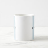 Custom Sky Blue Monogram Mug Gift for Aunt & Women コーヒーマグカップ (中央)