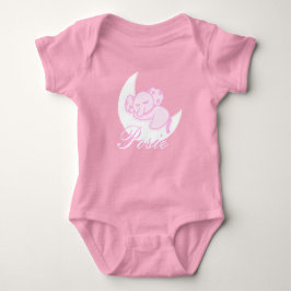 Custom Sleeping Elephant Baby Bodysuit ベビーボディスーツ