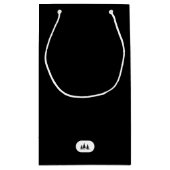 Custom "Sleighin' in Style!" Christmas Holiday スモールペーパーバッグ (裏面)