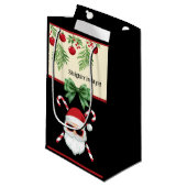 Custom "Sleighin' in Style!" Christmas Holiday スモールペーパーバッグ (正面アングル)