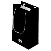 Custom "Sleighin' in Style!" Christmas Holiday スモールペーパーバッグ (裏面アングル)