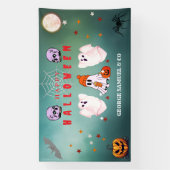Custom Small Business Logo Halloween Party Banner 横断幕 (縦)