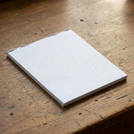Custom Small Graph Paper Note Pad (Grids, Squares) ノートパッド