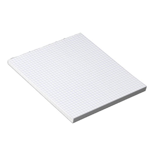Custom Small Graph Paper Note Pad (Grids, Squares) ノートパッド (アングル)