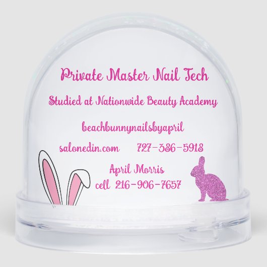 Custom Snow Globe (裏面)