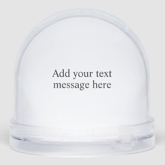 Custom Snow Globe Photo (裏面)