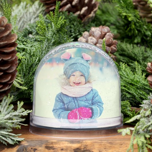 Custom Snow Globe Photo (冬)