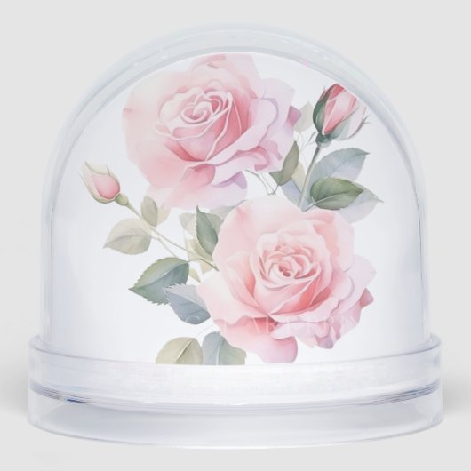 Custom Snow Globe with Your Favorite Rose Inside (正面)