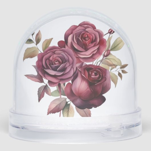 Custom Snow Globe with Your Favorite Rose Inside (裏面)