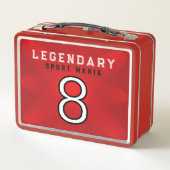 Custom Soccer Back to school メタルランチボックス (裏面)