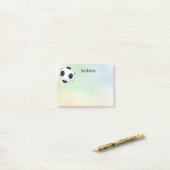 custom soccer  ball post it note to personalize ポストイット (デスク上)