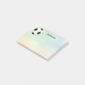 custom soccer  ball post it note to personalize ポストイット (アングル)