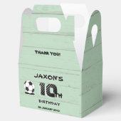 Custom Soccer Birthday Favor Box – Party Gift Box フェイバーボックス (オープン)