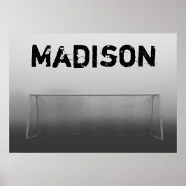 Custom Soccer (Football) Player / Team Name Poster ポスター