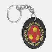 Custom Soccer Logo キーホルダー (正面左)