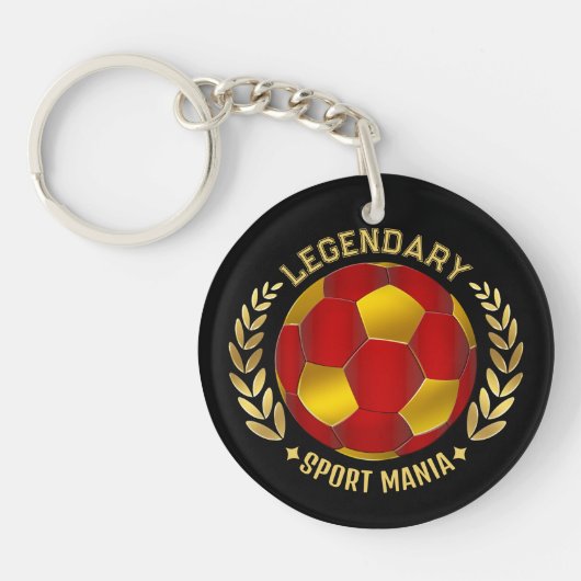 Custom Soccer Logo キーホルダー (正面)