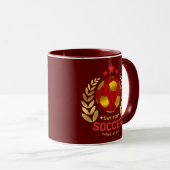 Custom  Soccer  Logo For Men マグカップ (正面右)