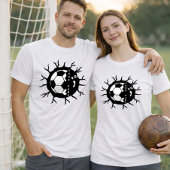 Custom Soccer Player Name Paint Splash Ball Tシャツ