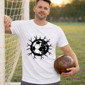 Custom Soccer Player Name Paint Splash Ball Tシャツ