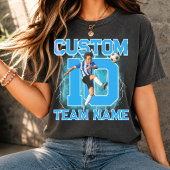 Custom Soccer player tee, personalized your number Tシャツ