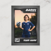 Custom Soccer Trading Card Graphite Sports Card プレイスカード (正面)