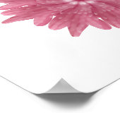 Custom Soft Dusty Pink Chrysanthemum Pattern ポスター (角)