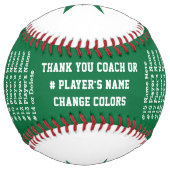 Custom Softball for Coaches, Players. Change COLOR ソフトボール (裏面)