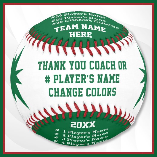 Custom Softball for Coaches, Players. Change COLOR ソフトボール