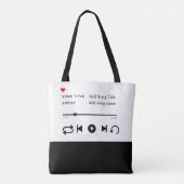 Custom Song Title Tote Bag |Personalized Music bag トートバッグ (裏面)