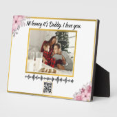 Custom Soundwave QR Code Art | Voice Recording Gif フォトプラーク (側面)