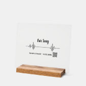 Custom Soundwave Song Acrylic Block-Personalized アクリルサイン (傾斜)