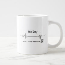 Custom Soundwave Song Code Mug-Personalized Voice 