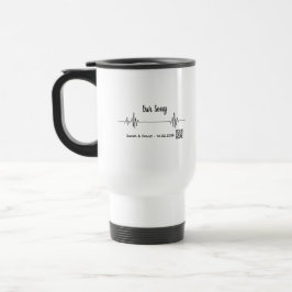 Custom Soundwave Song Code Mug-Personalized Voice  トラベルマグ