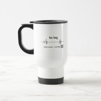Custom Soundwave Song Code Mug-Personalized Voice  トラベルマグ