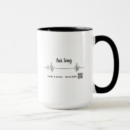 Custom Soundwave Song Code Mug-Personalized Voice  マグカップ
