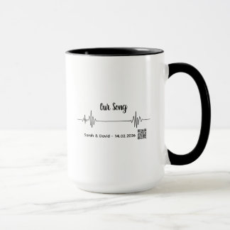 Custom Soundwave Song Code Mug-Personalized Voice  マグカップ