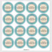 Custom Southwestern Style Jar Box Tin Label Set シール (シート)