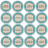 Custom Southwestern Style Jar Box Tin Label Set シール (正面)